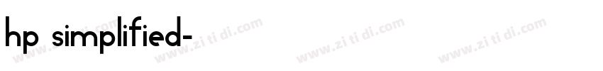 hp simplified字体转换